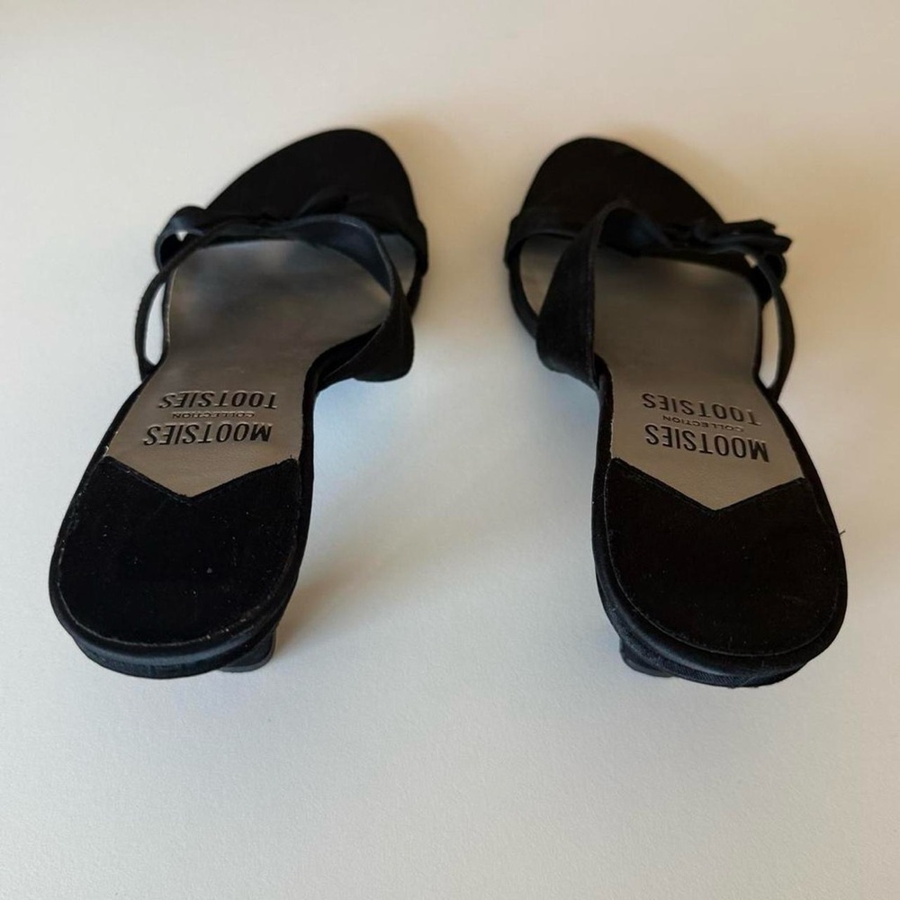 Mootsies Tootsies Black Bow Kitten Heels - Picture 3 of 4
